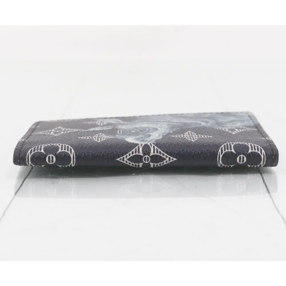 Louis Vuitton Chapman Pocket Organizer wallet Monogram LV Rhino Navy Blue w/box